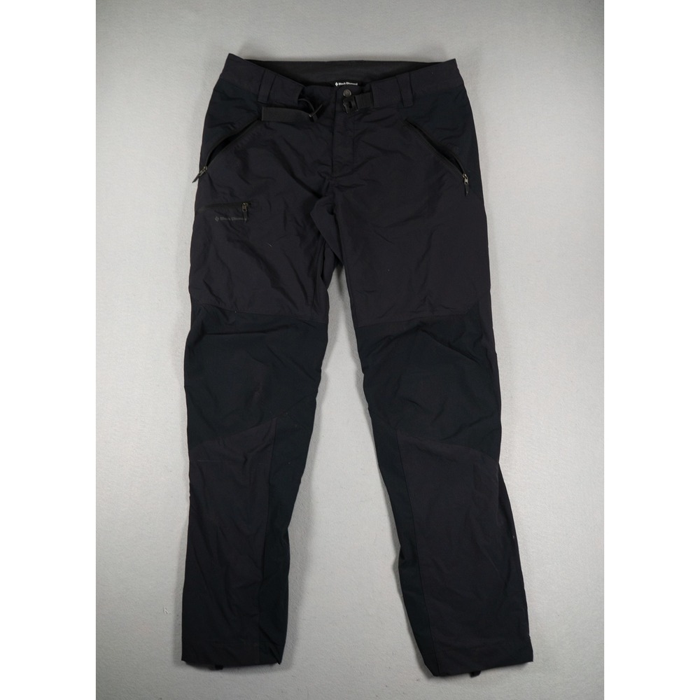 Black Diamond Womens Technical Hiking Pants Softshell Black Size Large Gorpcore